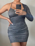 SILVER SHIMMER DRESS